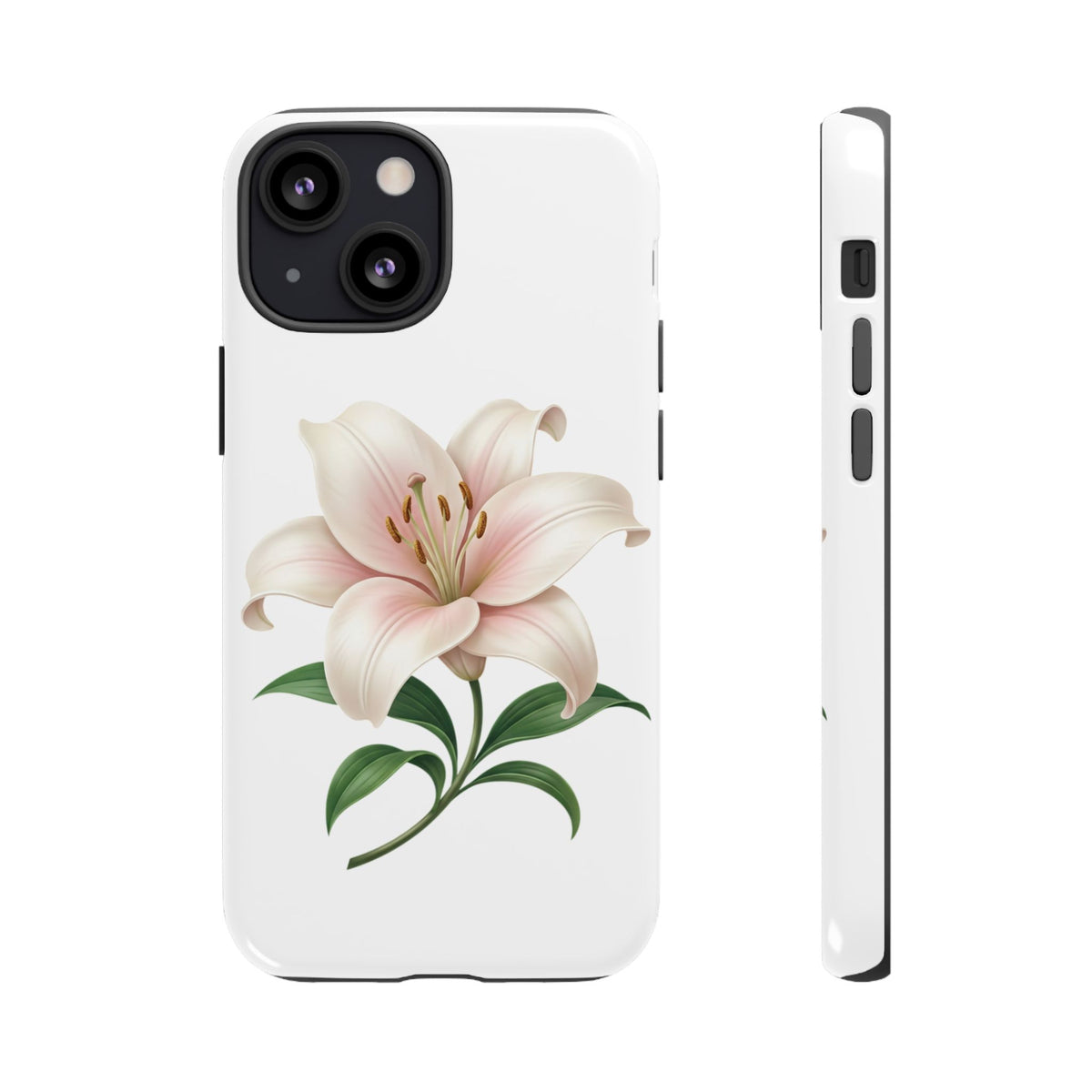 Floral Lily Phone Case — Pink Lily Tough Protective Cover