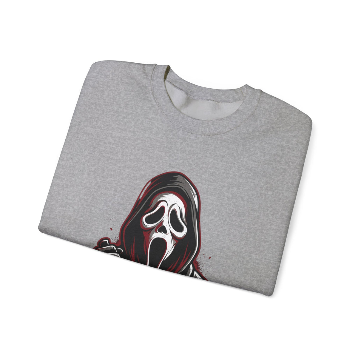Scream Mask Crewneck Sweatshirt – Horror Ghostface Graphic