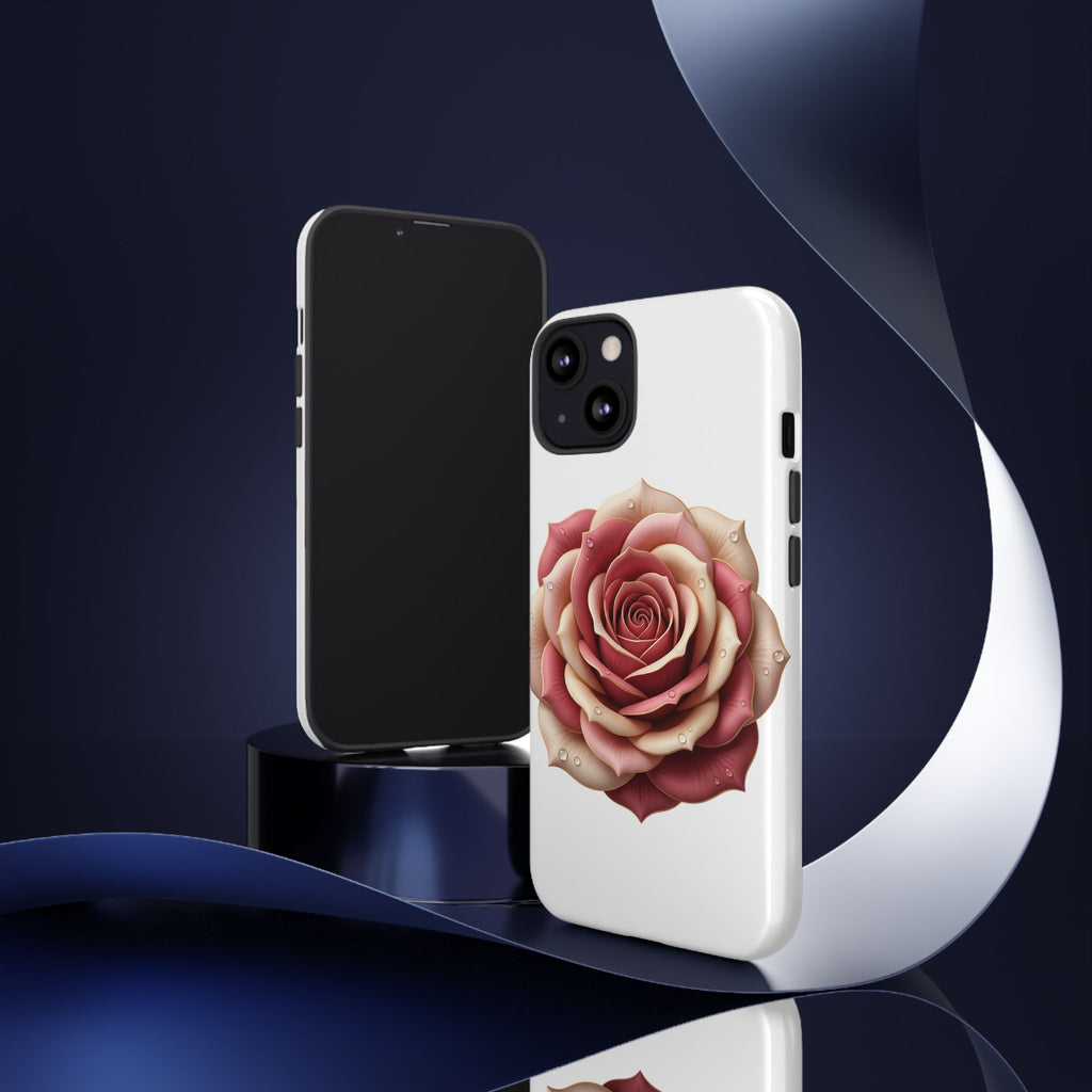 Rose Waterdrop Tough Phone Case — Protective Floral iPhone Cover