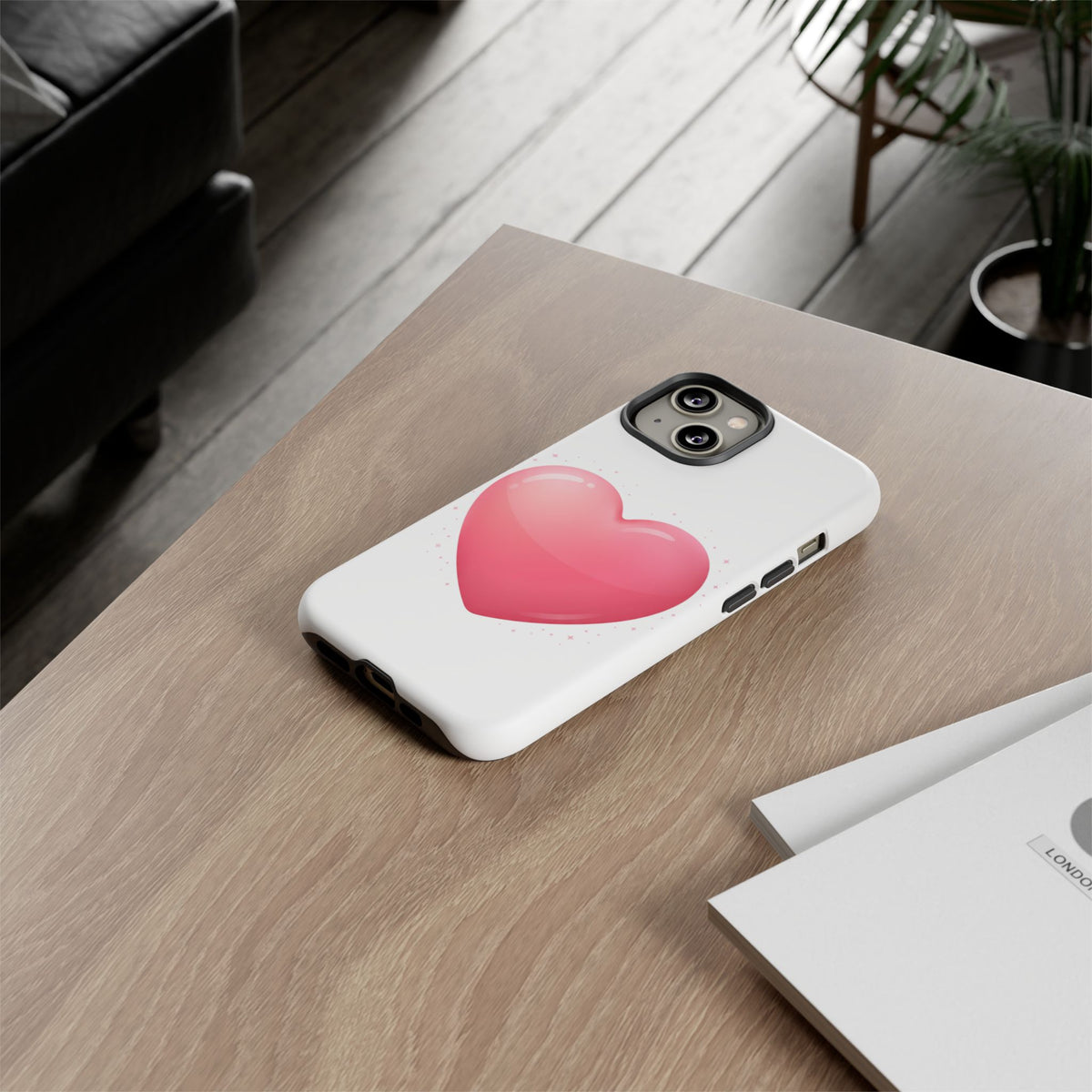 Heart Emoji Tough Case — Cute Pink Heart Phone Case for iPhone & Android