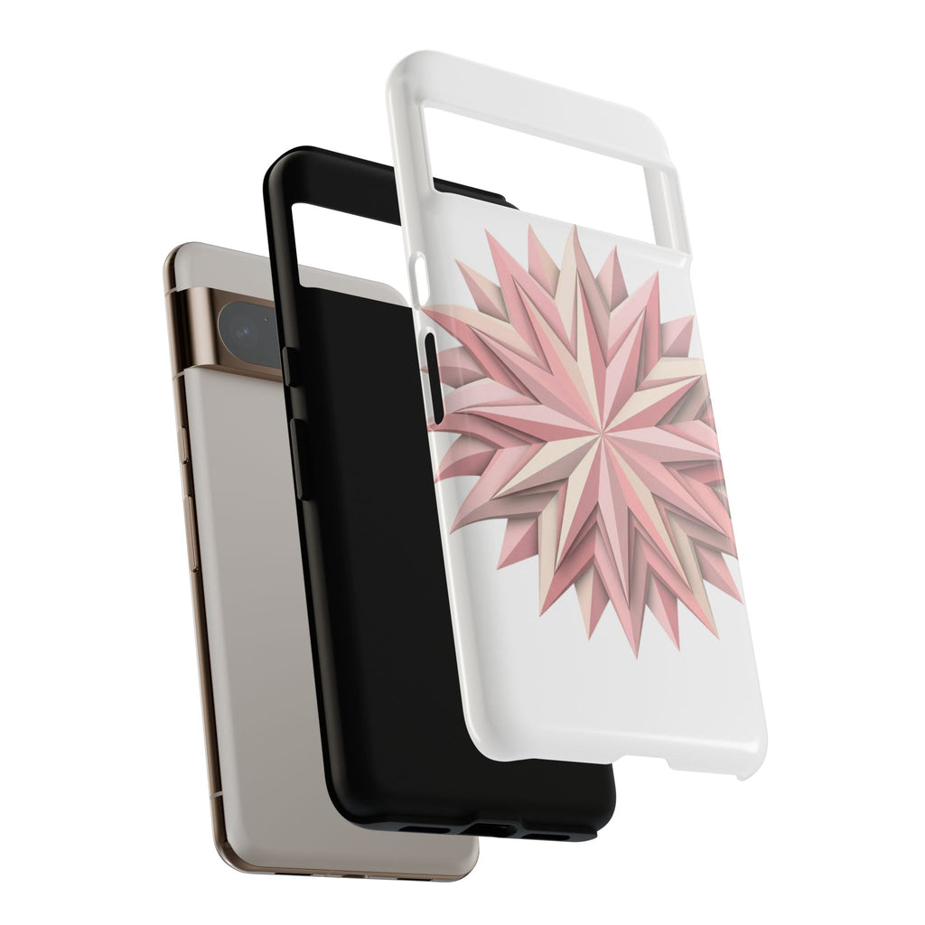 Pink Geometric Star Phone Case — Tough Protective iPhone Cover