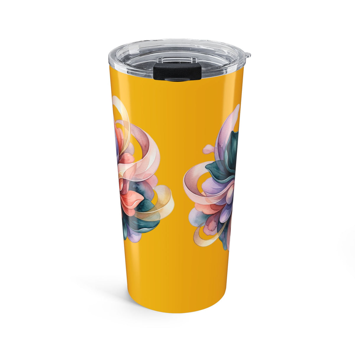20oz Floral Swirl Tumbler - Colorful Abstract Flower Travel Mug