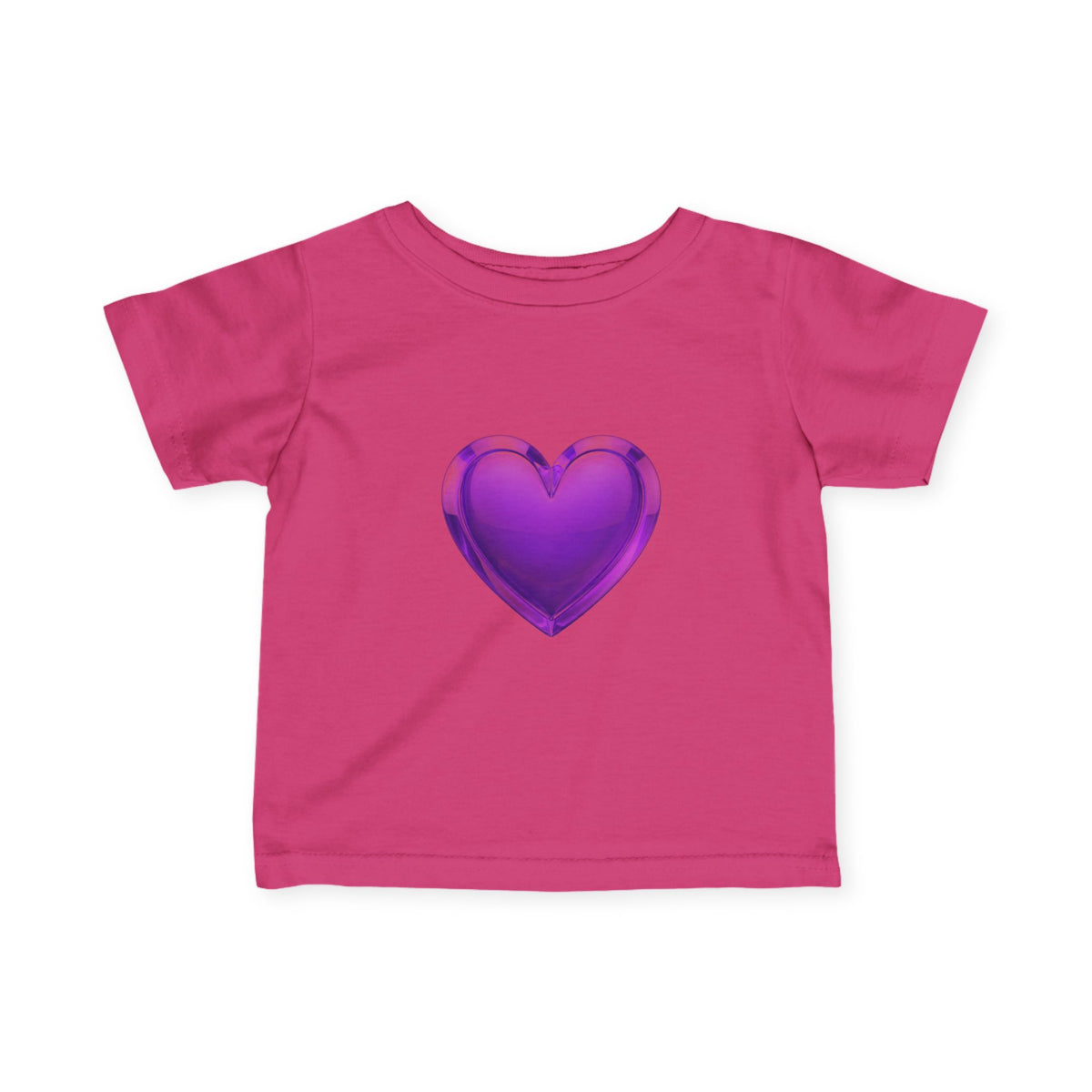 Infant Tee — Shiny Purple Heart Baby T-Shirt