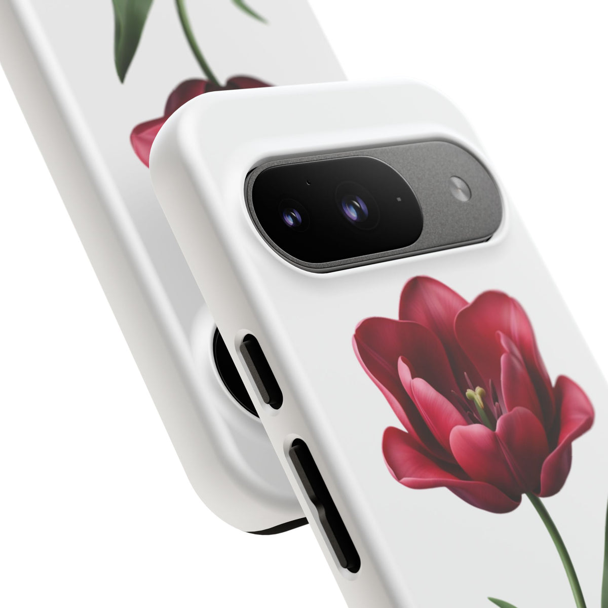 Tulip Floral Tough Phone Case – Protective Blossom iPhone Cover