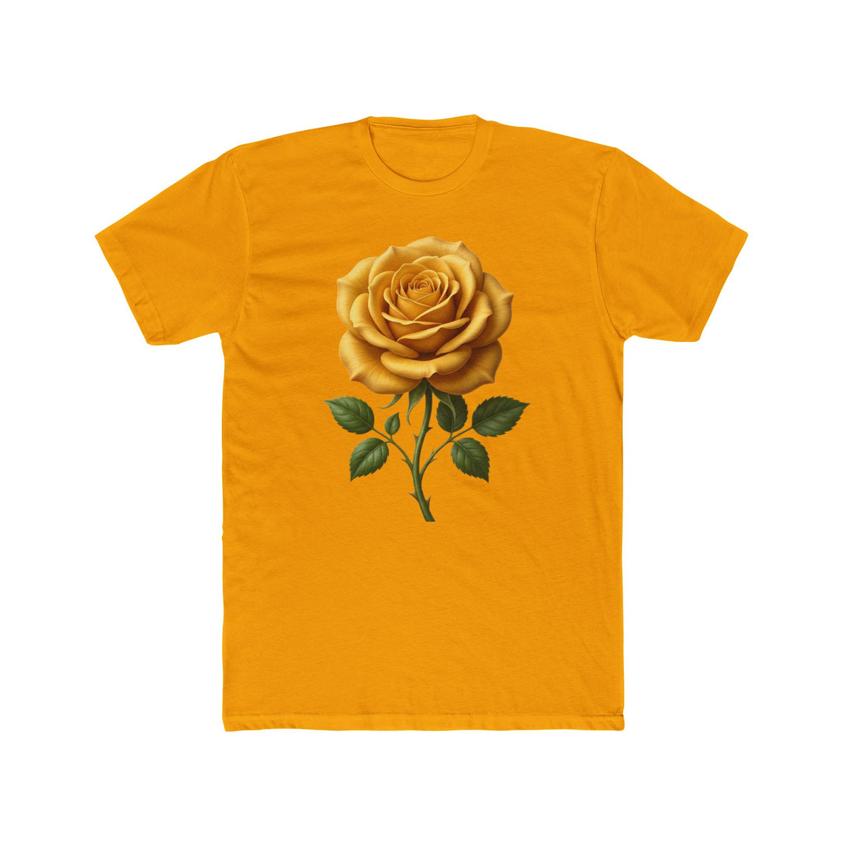 Yellow Rose Graphic Tee - Vintage Botanical Floral T-Shirt
