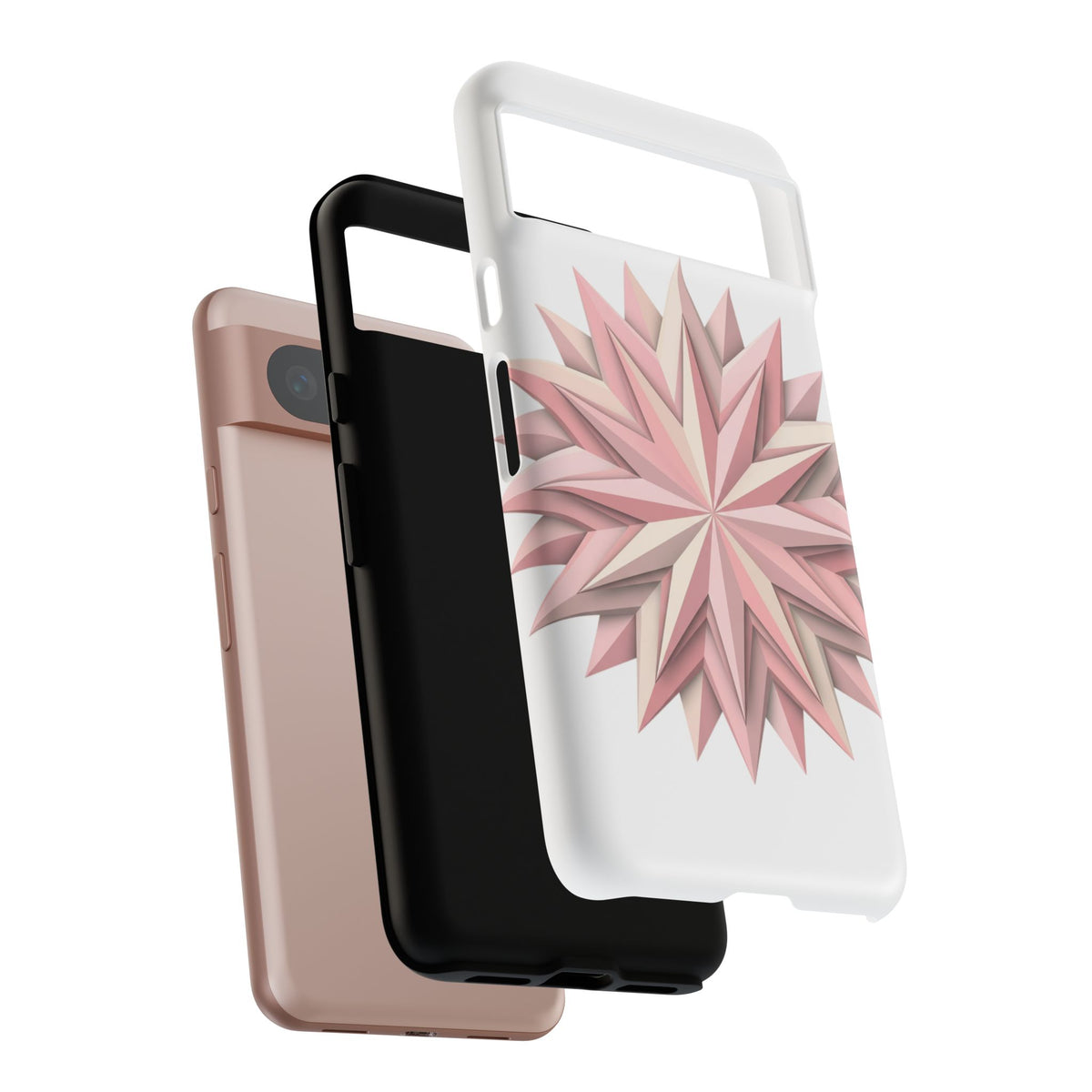 Pink Geometric Star Phone Case — Tough Protective iPhone Cover