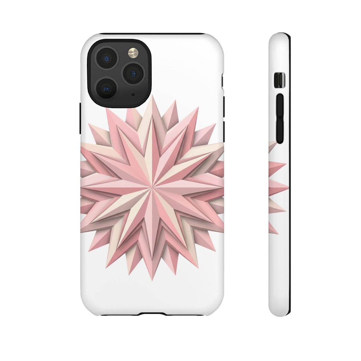 Pink Geometric Star Phone Case — Tough Protective iPhone Cover