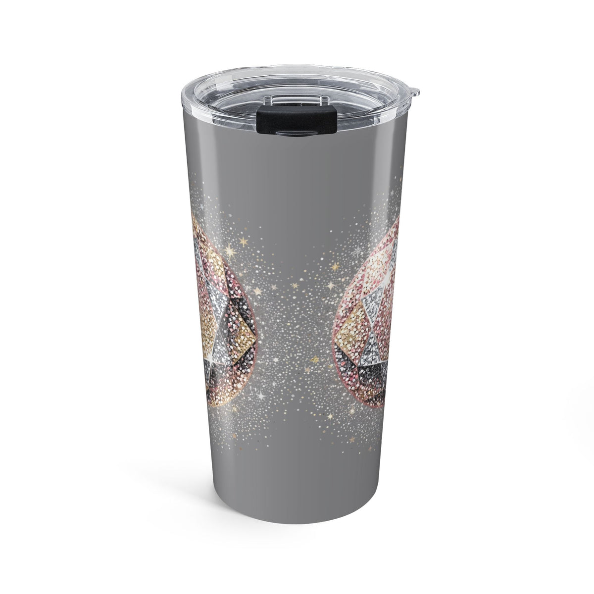 Glittery Grey Tumbler 20oz