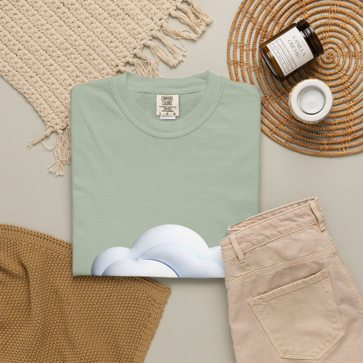 Cloud Graphic T-Shirt — Soft Dreamy Cloud Design