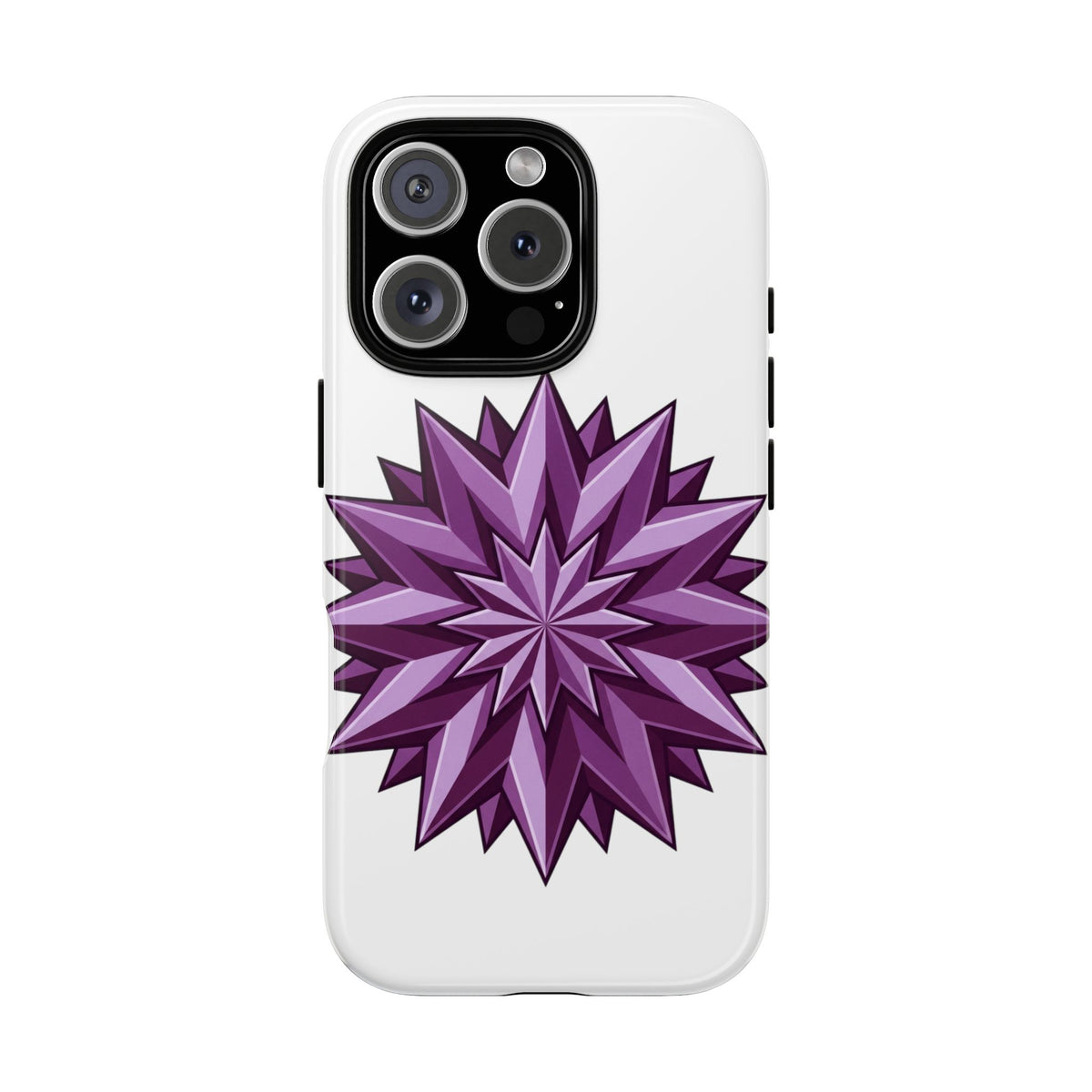 Purple Geometric Star Phone Case