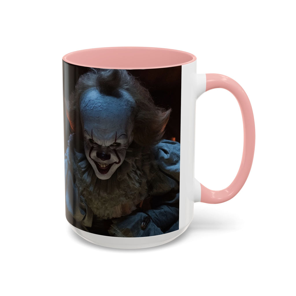Creepy Pennywise Horror Coffee Mug — Scary Clown Accent Mug (11/15oz)
