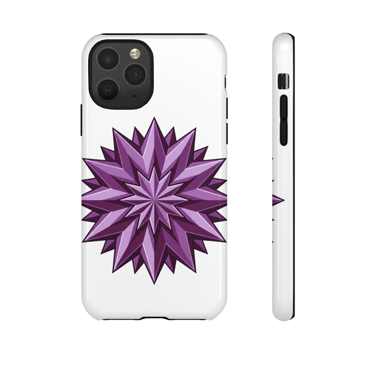Purple Geometric Star Phone Case