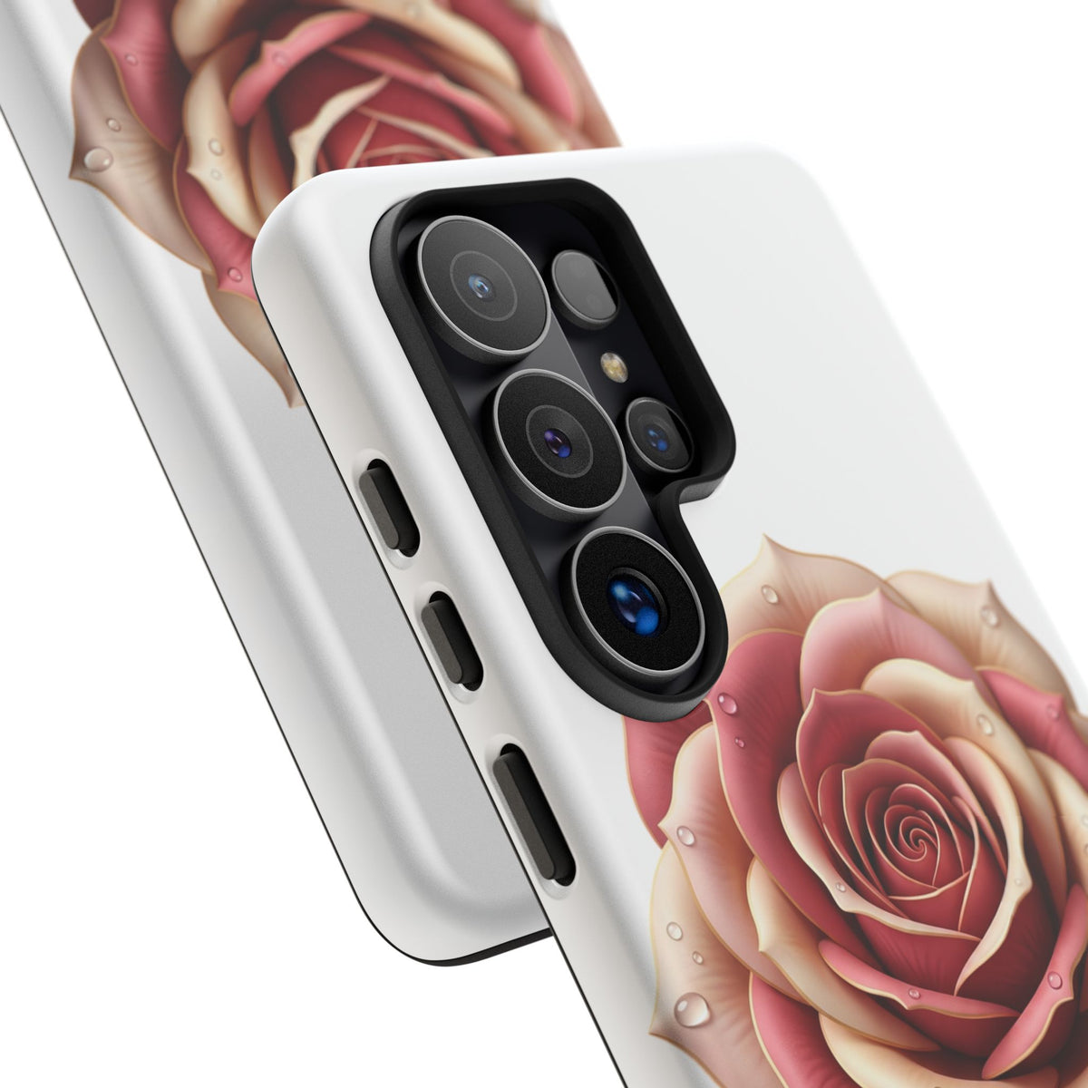 Rose Waterdrop Tough Phone Case — Protective Floral iPhone Cover