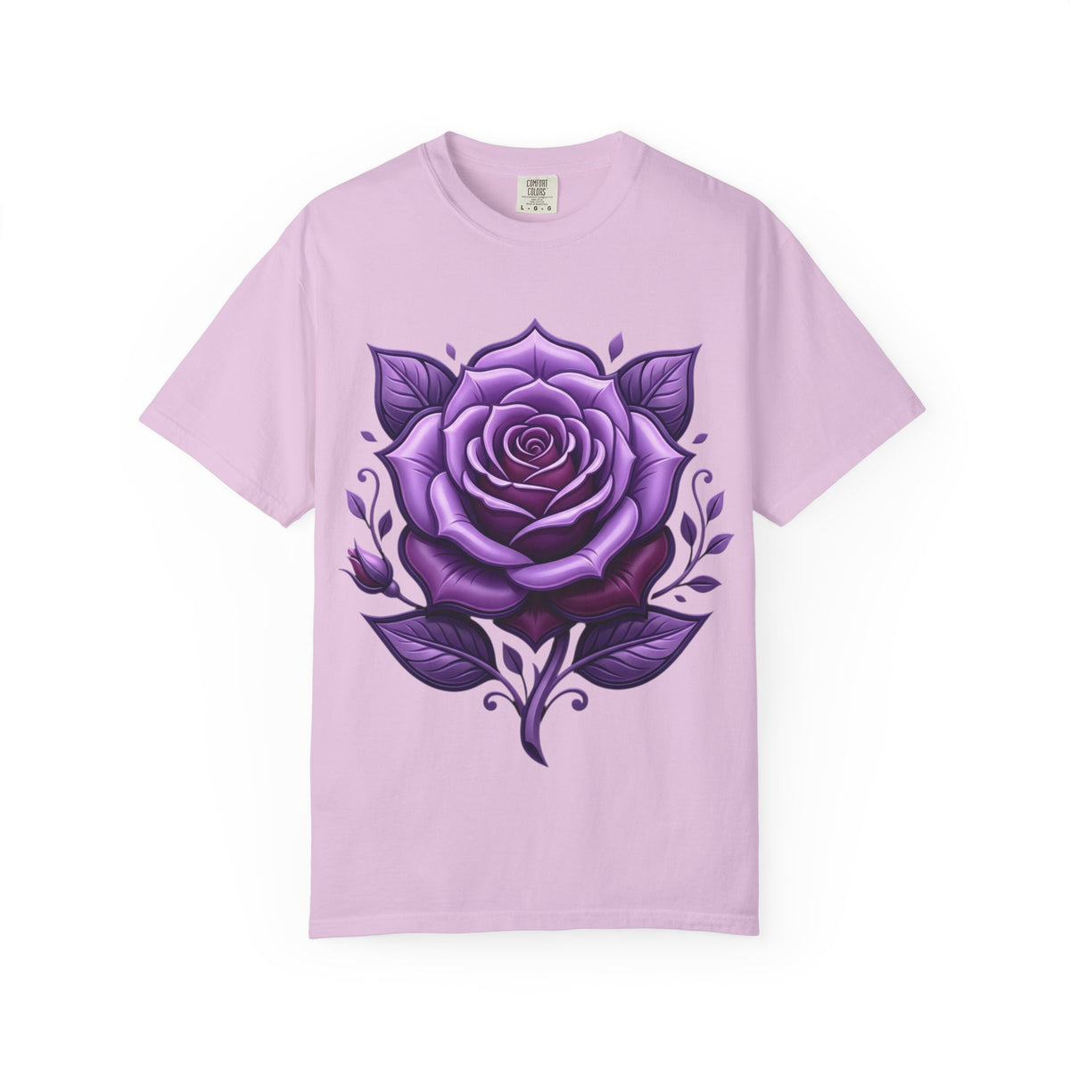 Purple Rose Graphic T-Shirt