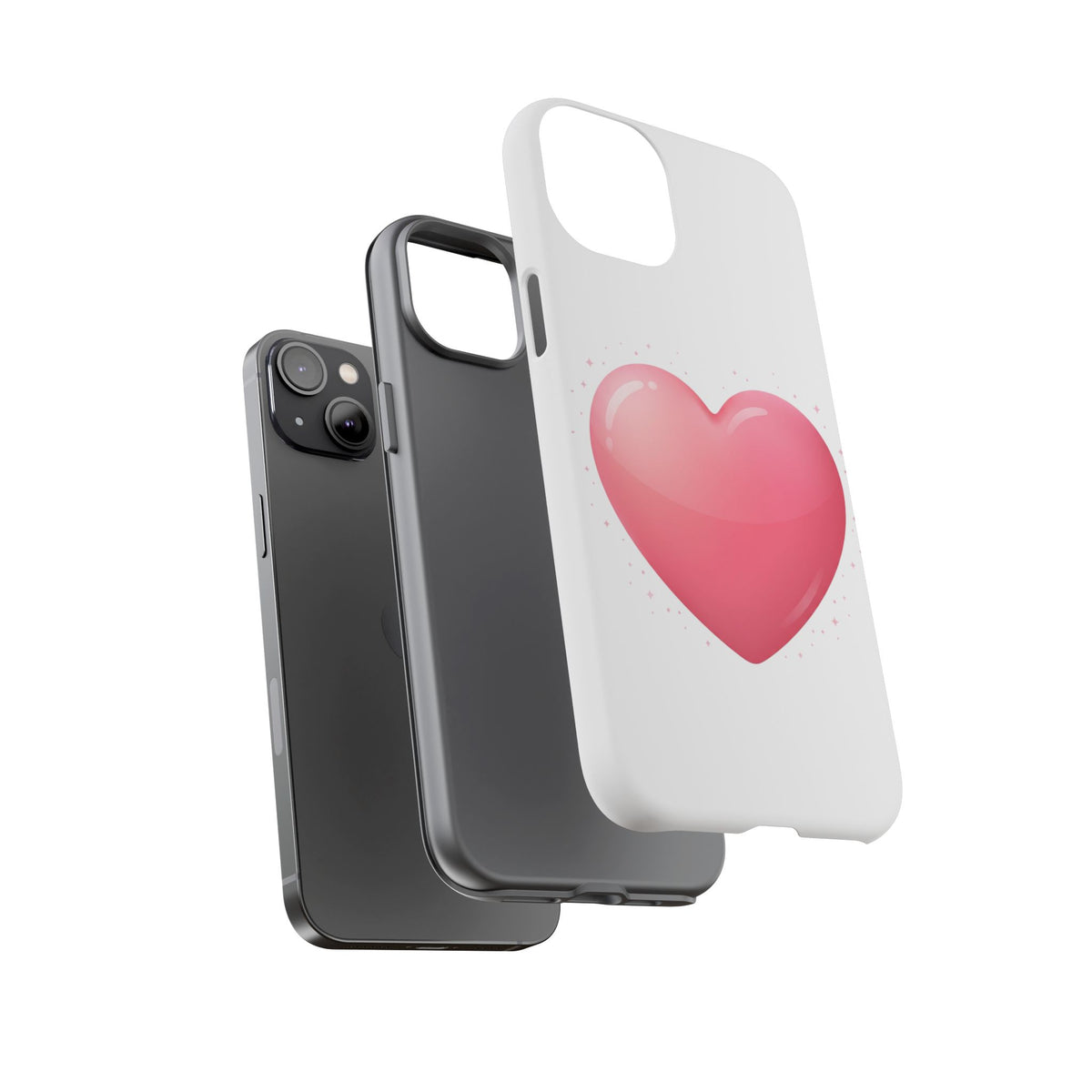 Heart Emoji Tough Case — Cute Pink Heart Phone Case for iPhone & Android