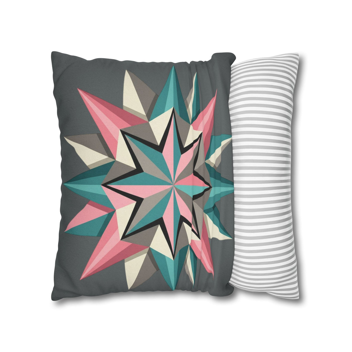 Geometric Starburst Decorative Pillowcase