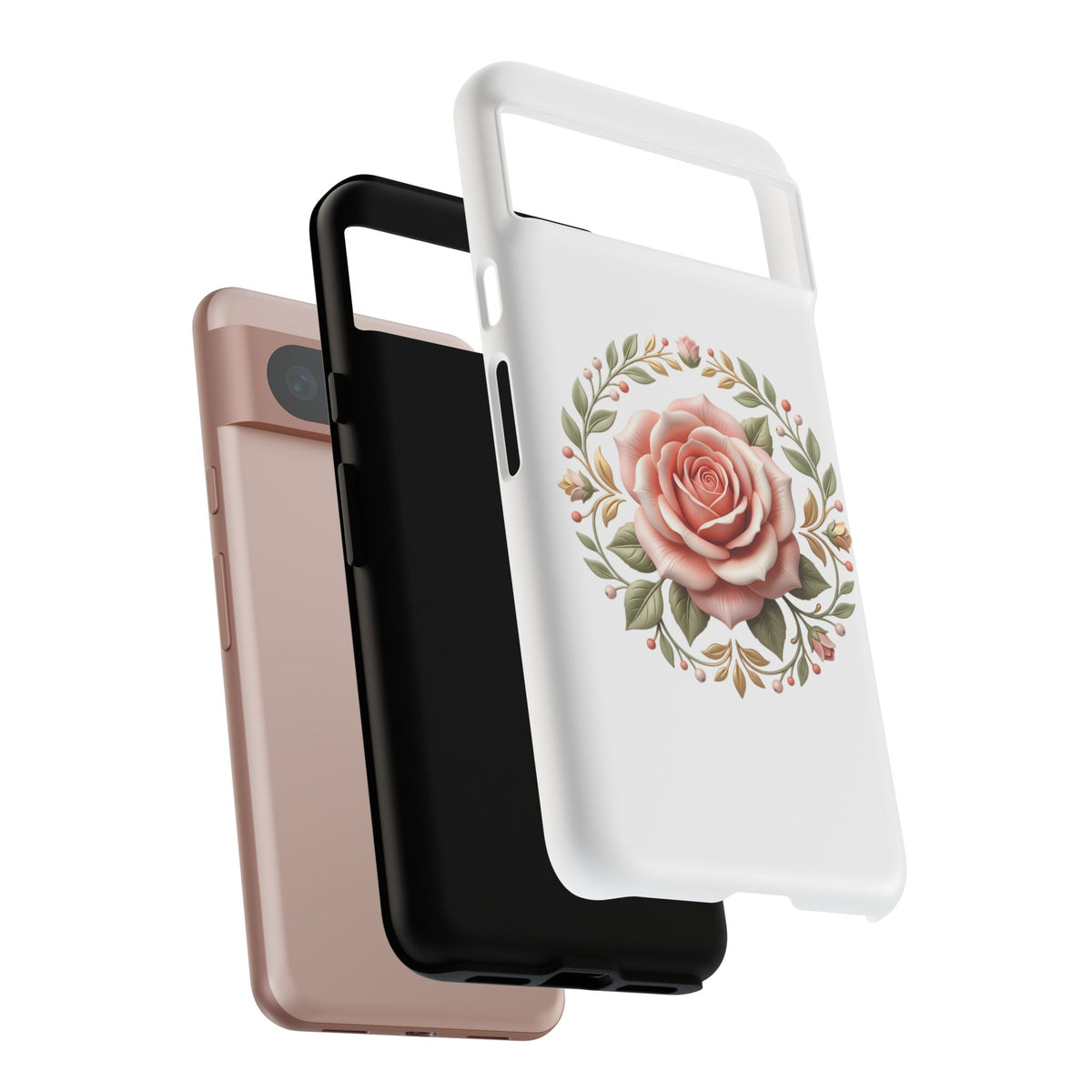 Floral Rose Wreath Tough Phone Case