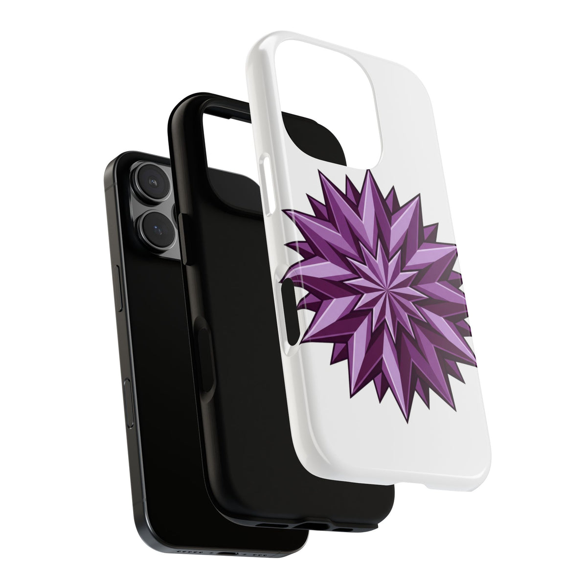 Purple Geometric Star Phone Case