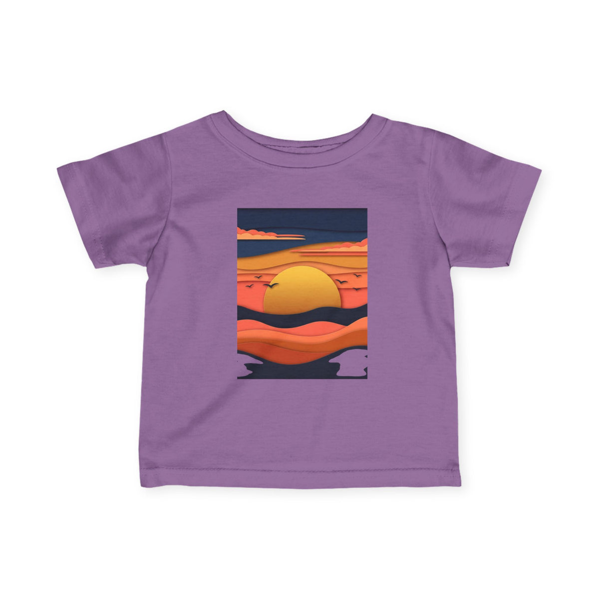 Infant Tee — Retro Sunset Graphic Baby Shirt