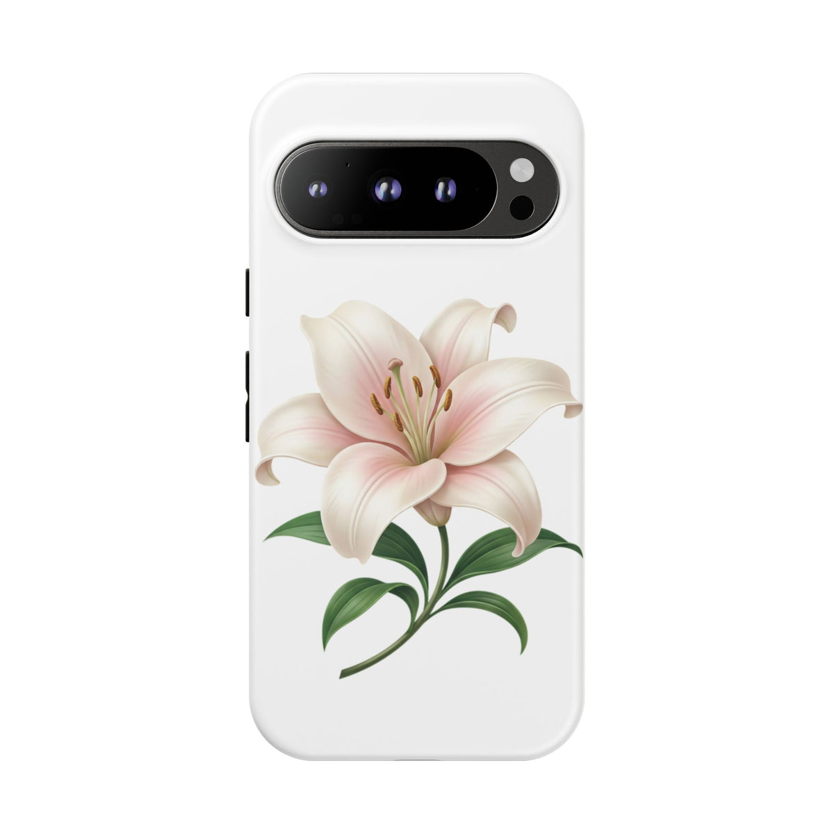 Floral Lily Phone Case — Pink Lily Tough Protective Cover