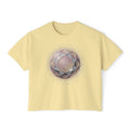 Women's Boxy Tee — Watercolor Geode Crystal Graphic