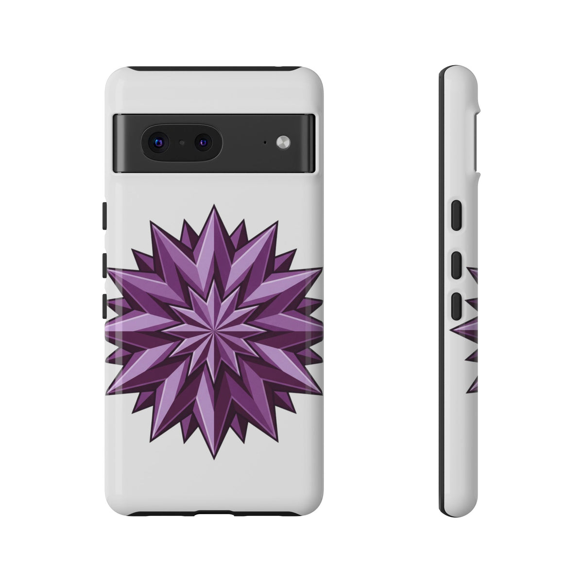 Purple Geometric Star Phone Case