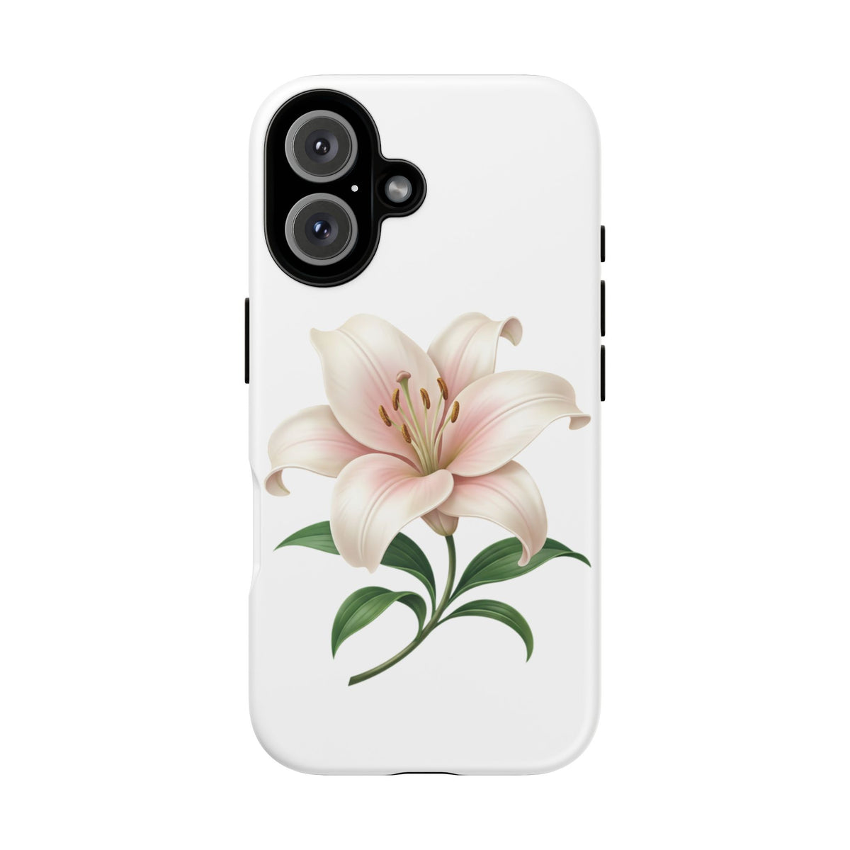 Floral Lily Phone Case — Pink Lily Tough Protective Cover