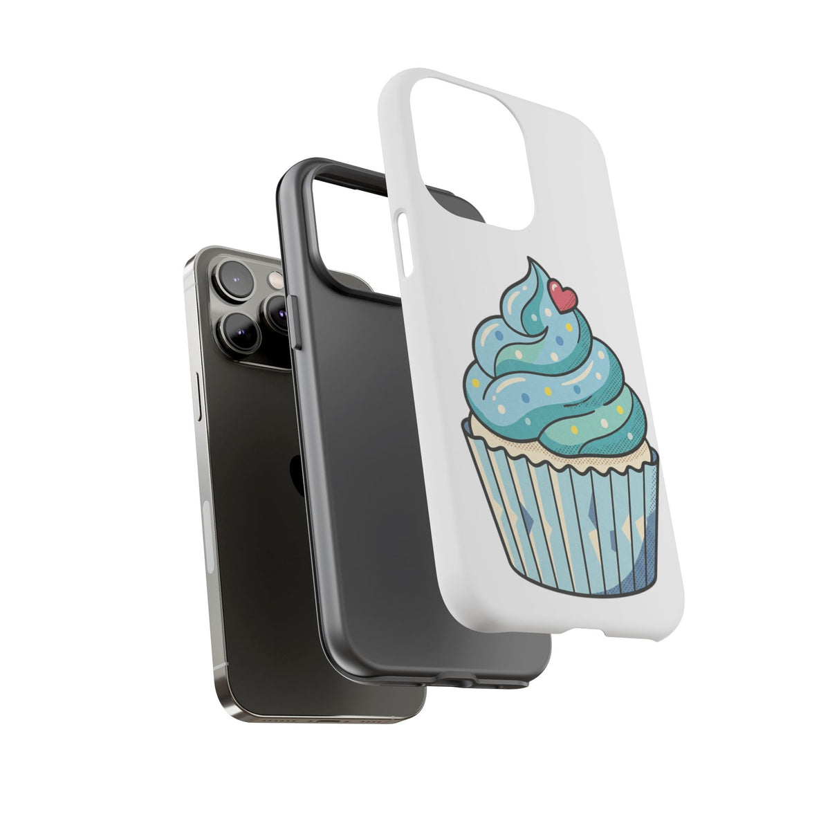 Blue Cupcake Tough Phone Cases