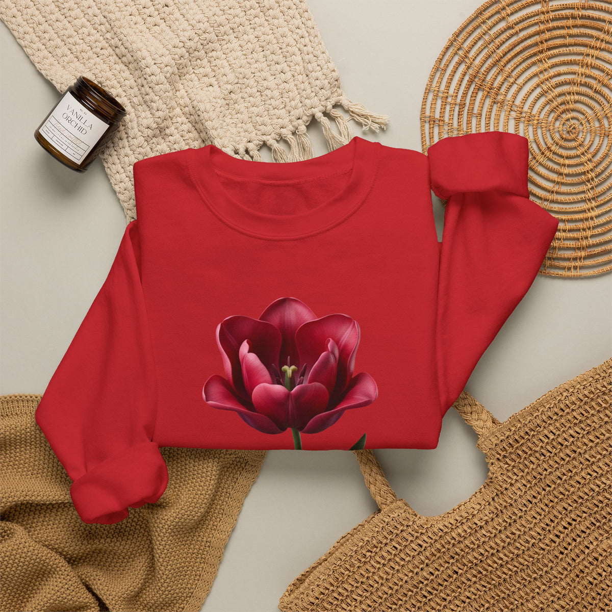 Tulip Bloom Crewneck Sweatshirt