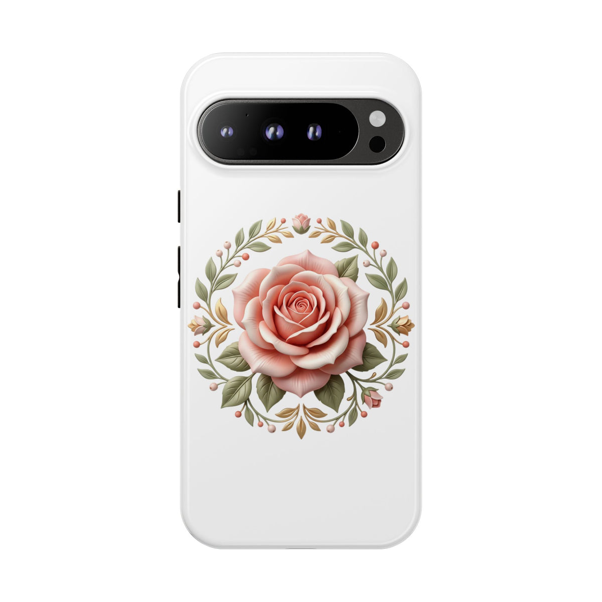 Floral Rose Wreath Tough Phone Case