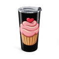 Pink Cupcake Tumbler 20oz- Black