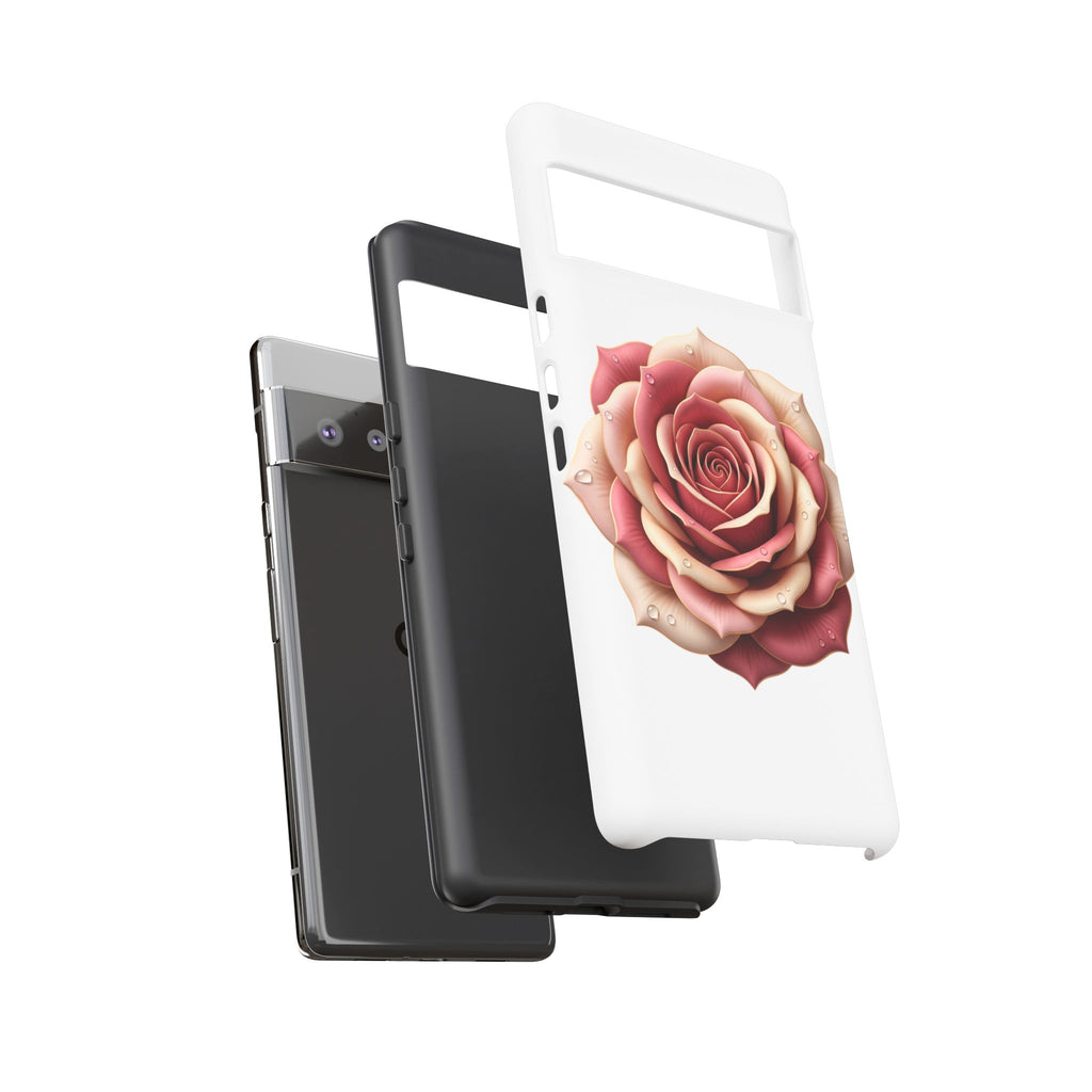 Rose Waterdrop Tough Phone Case — Protective Floral iPhone Cover