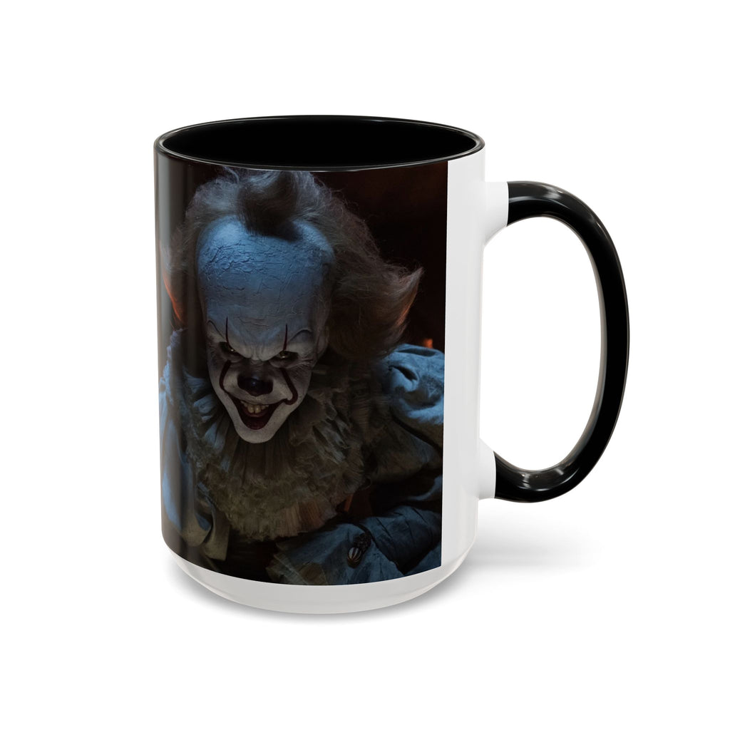 Creepy Pennywise Horror Coffee Mug — Scary Clown Accent Mug (11/15oz)
