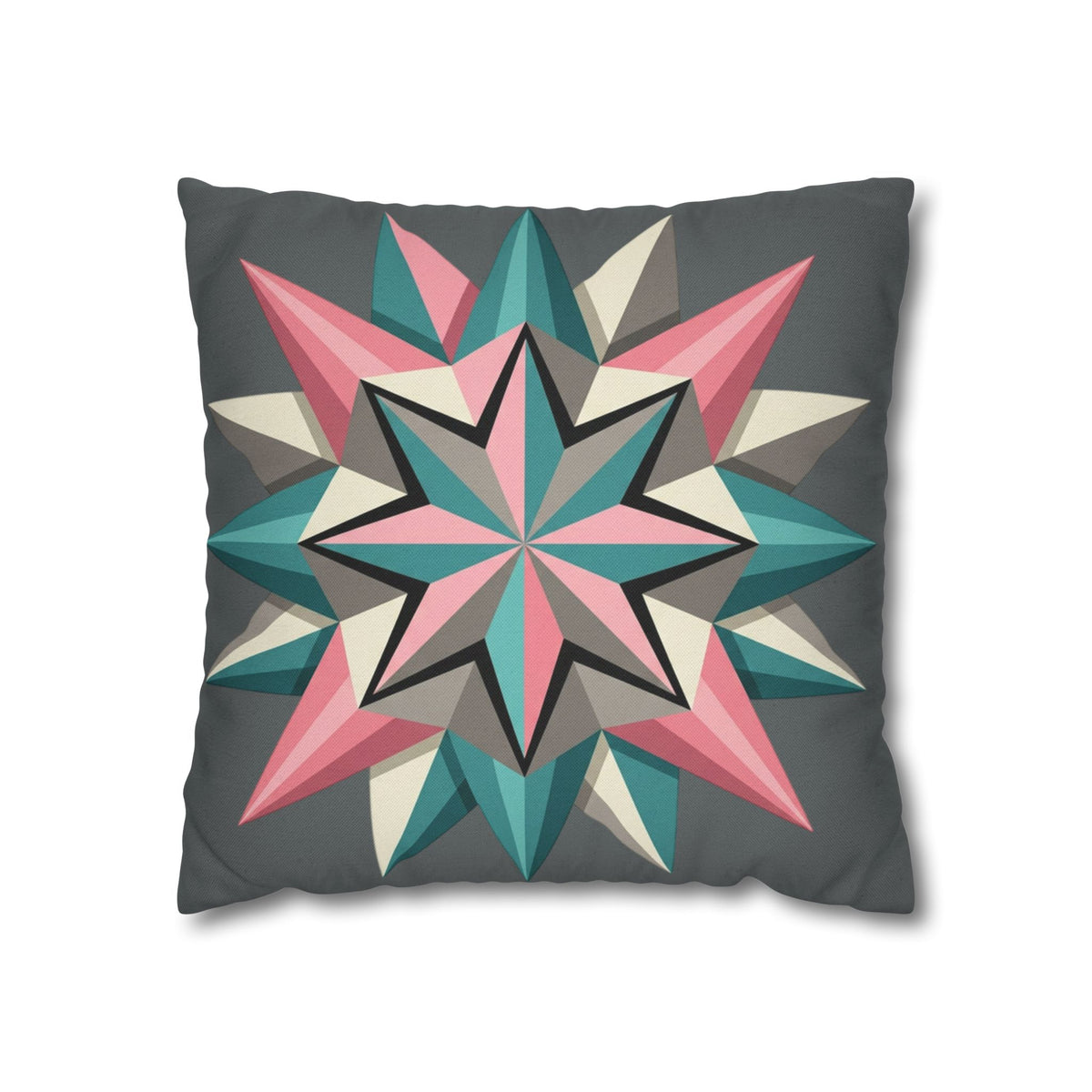 Geometric Starburst Decorative Pillowcase