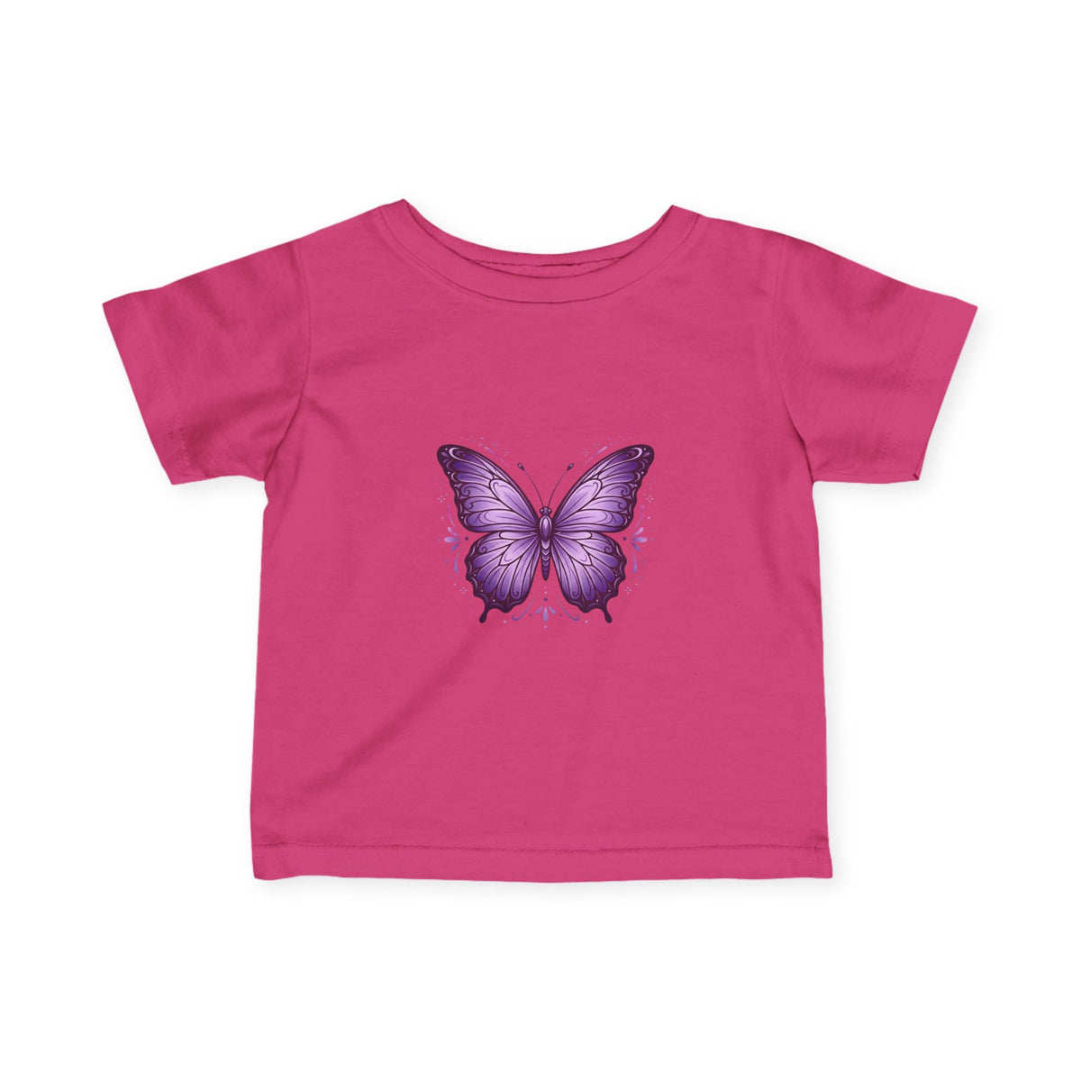 Infant T-Shirt — Purple Butterfly Baby Tee (Cute Newborn Gift)