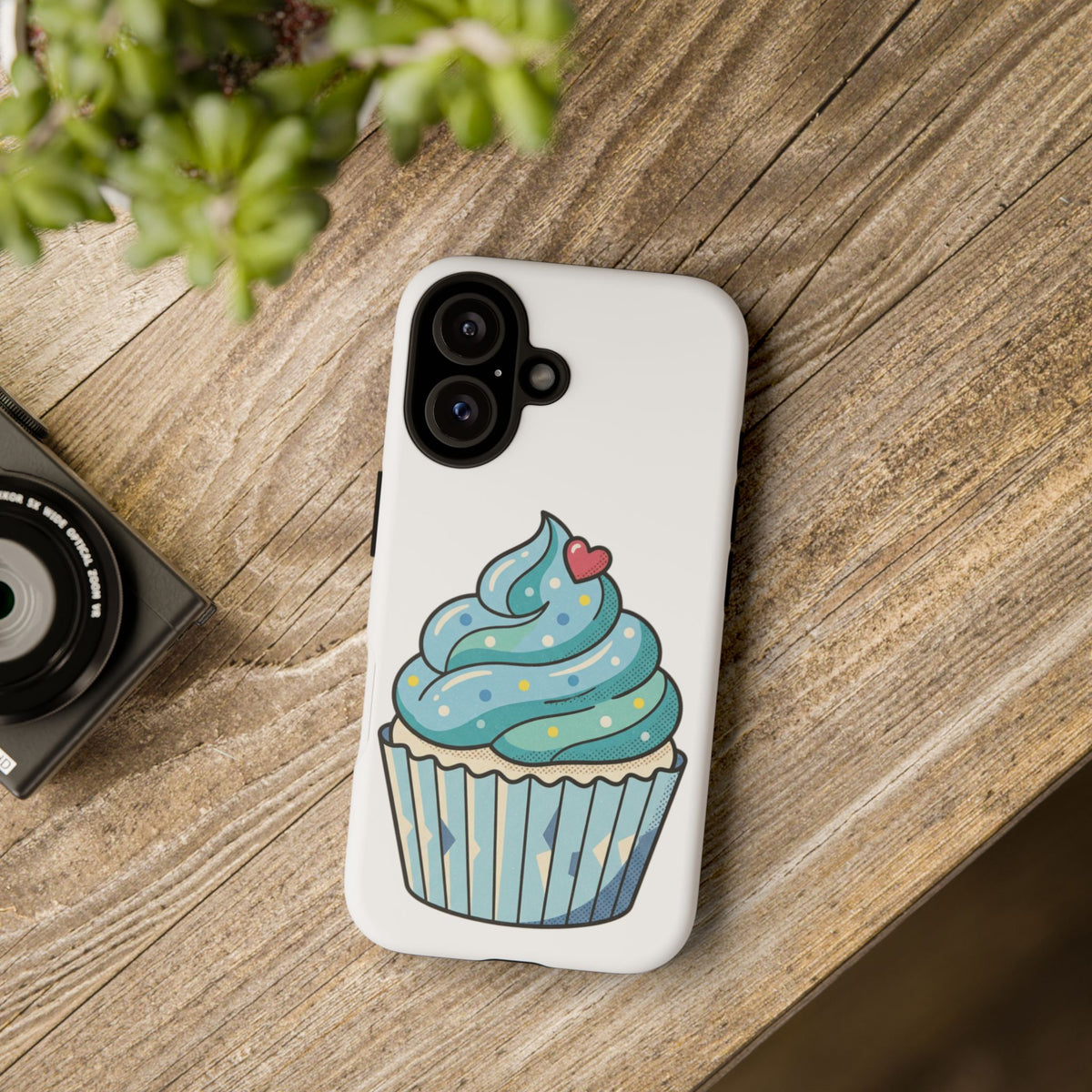Blue Cupcake Tough Phone Cases