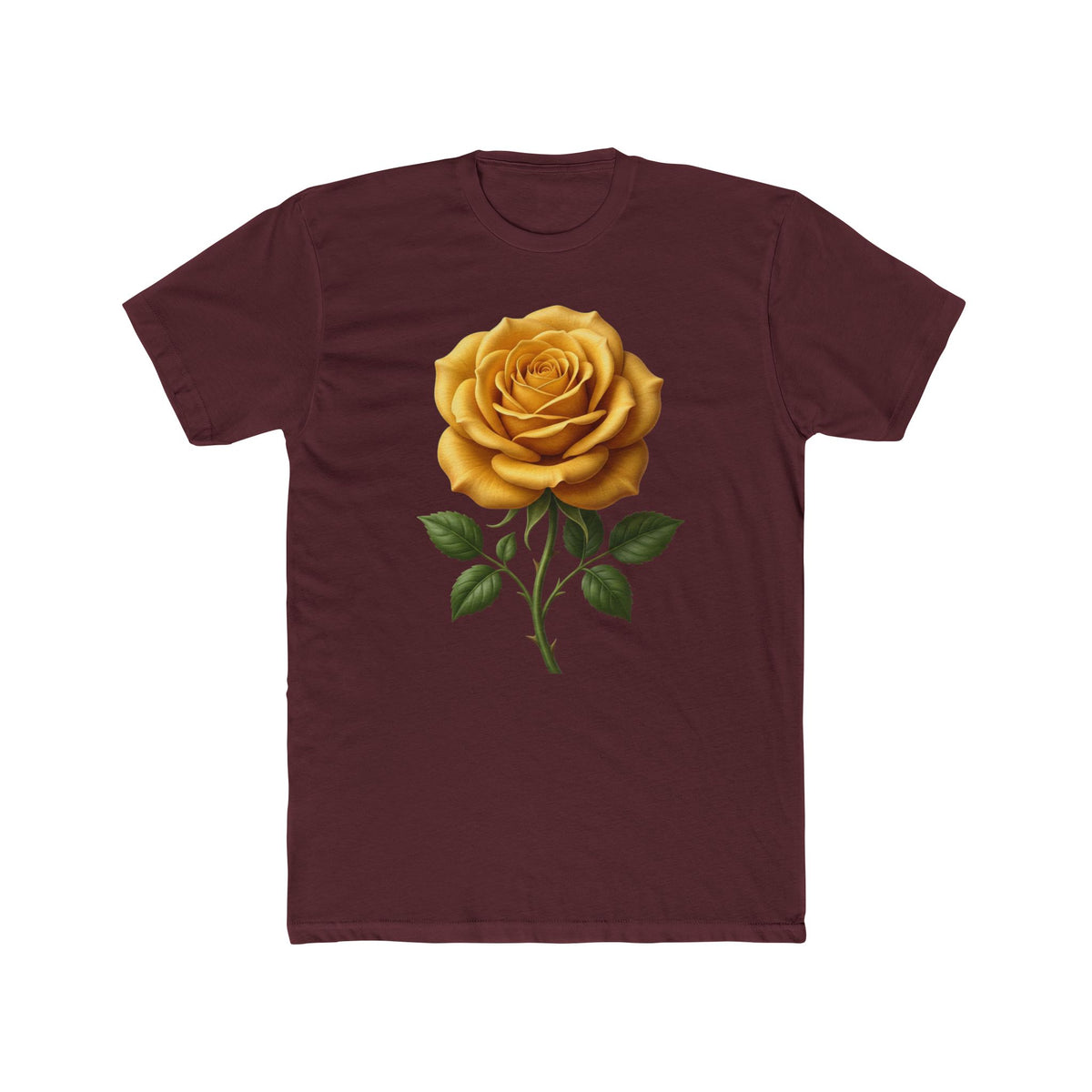 Yellow Rose Graphic Tee - Vintage Botanical Floral T-Shirt