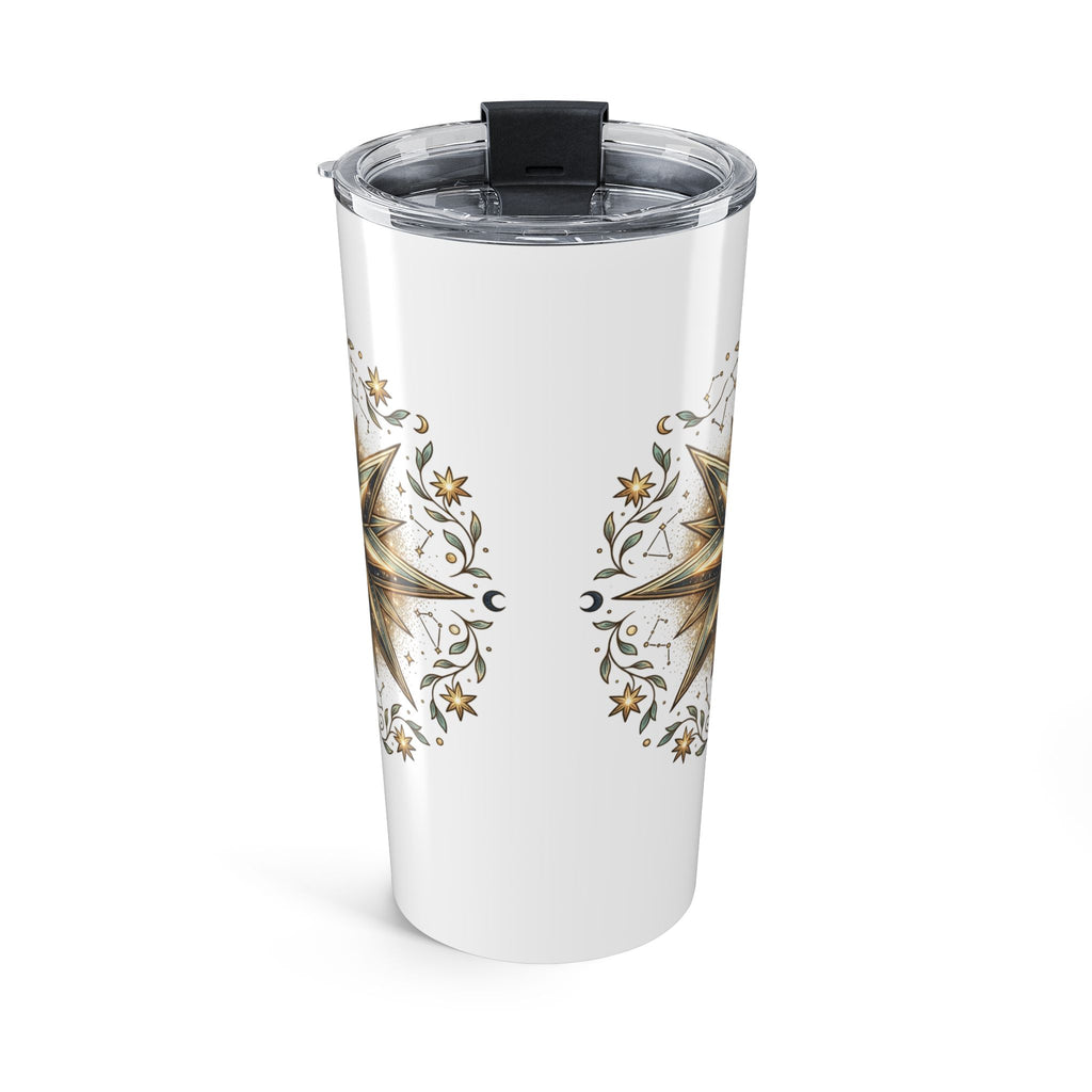 Star Print White Insulated Tumbler 20oz