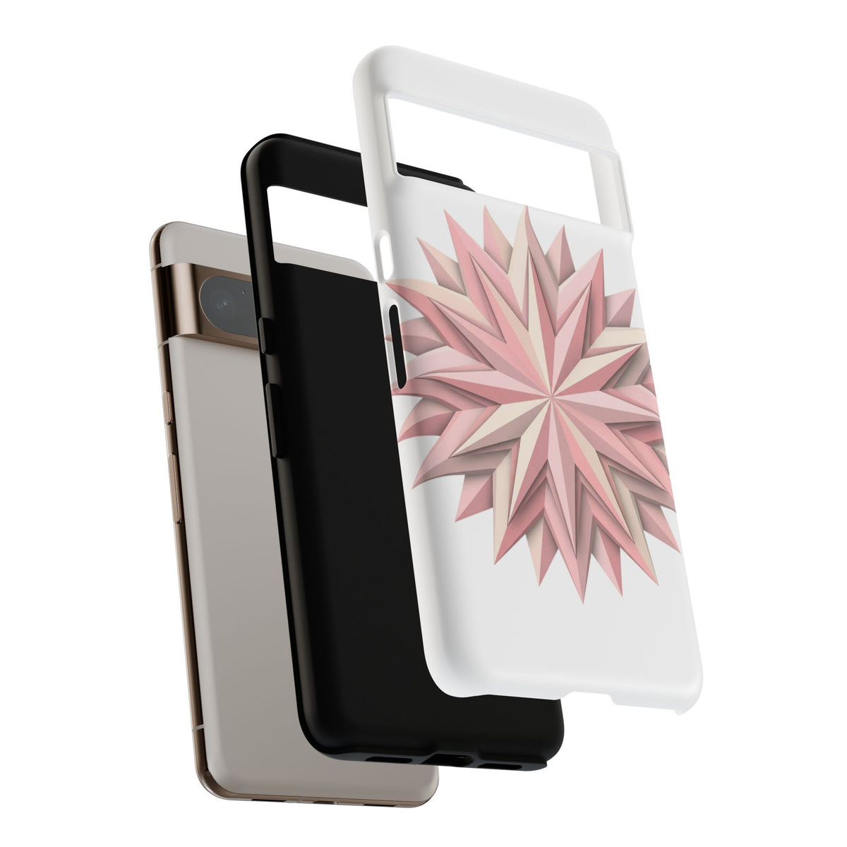 Pink Geometric Star Phone Case — Tough Protective iPhone Cover