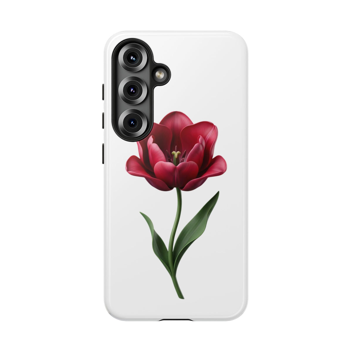 Tulip Floral Tough Phone Case – Protective Blossom iPhone Cover