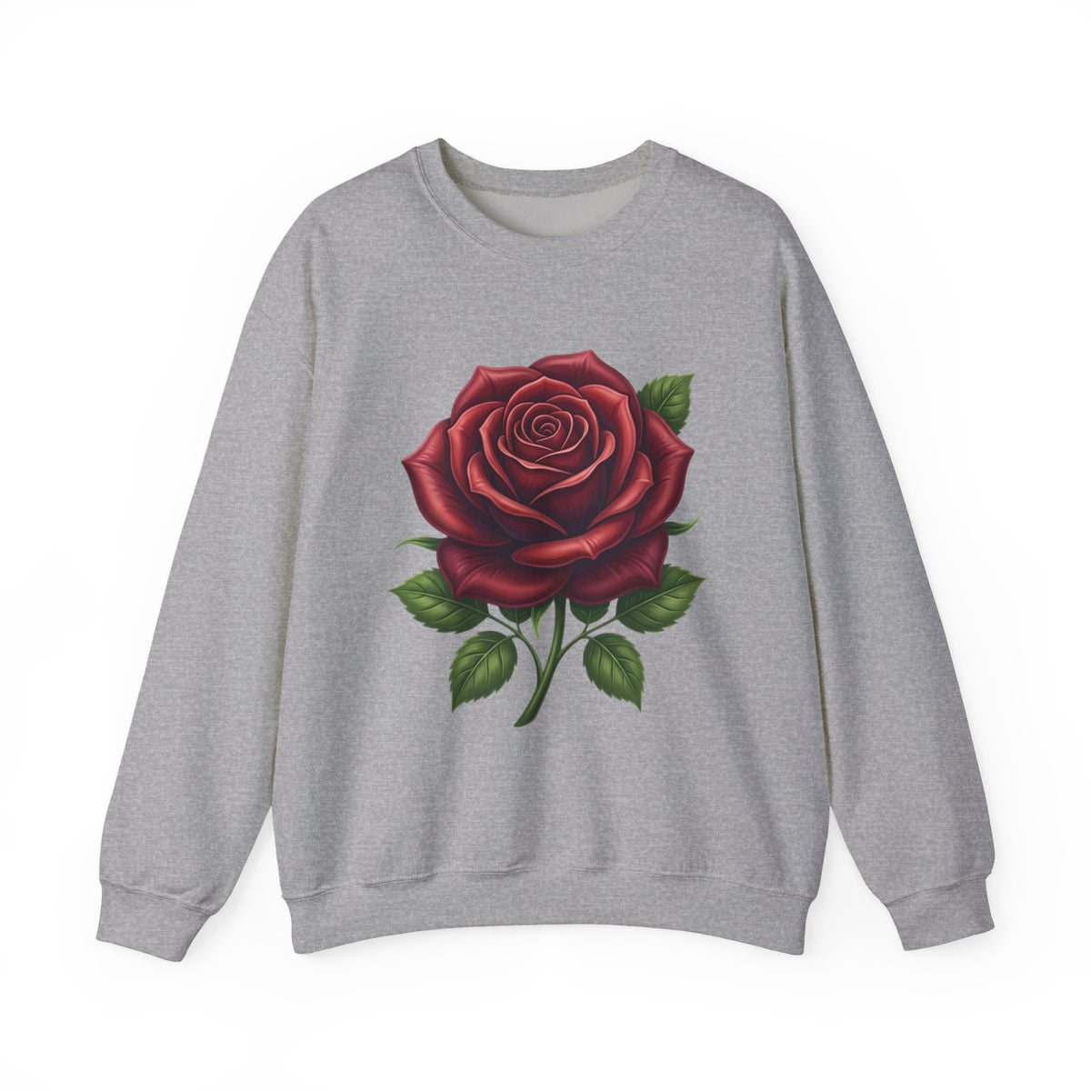 Rose Graphic Crewneck Sweatshirt