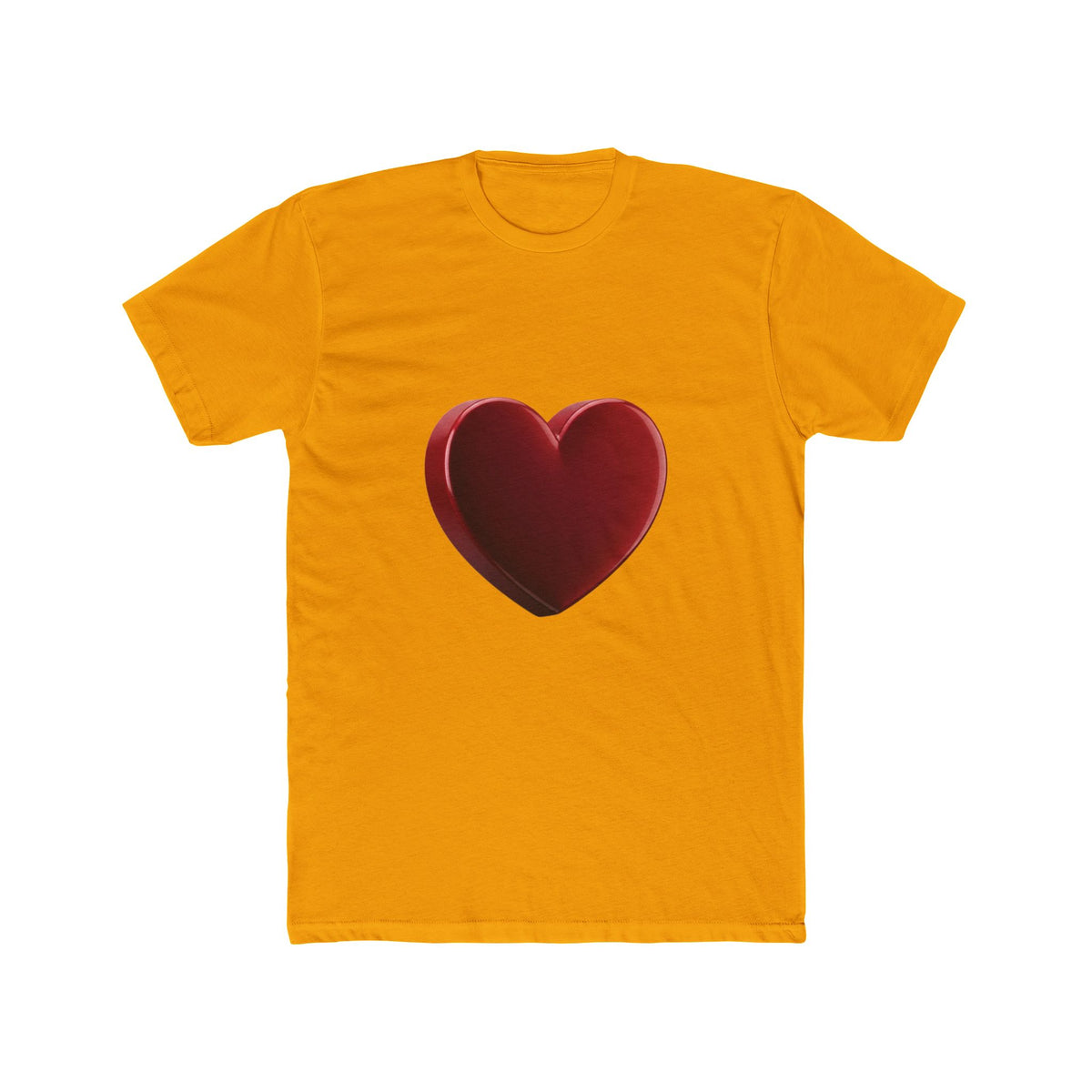 Red Heart Graphic Tee — Minimal Valentine Love Shirt