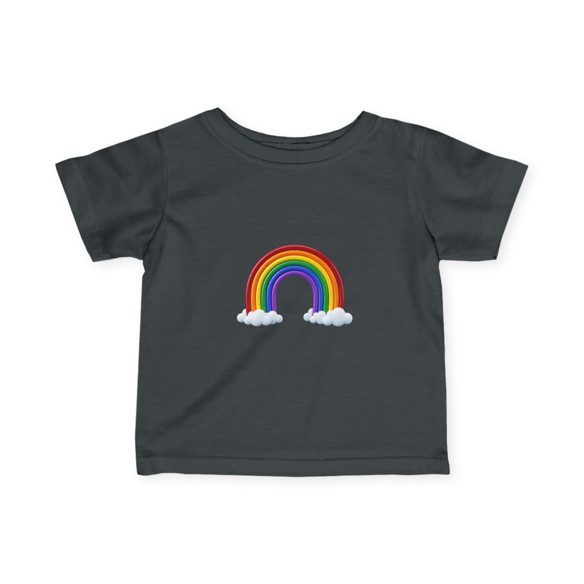 Infant Tee — Rainbow with Clouds Baby T-Shirt