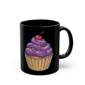 Purple Frosting Cupcake Black Mug (11oz, 15oz)
