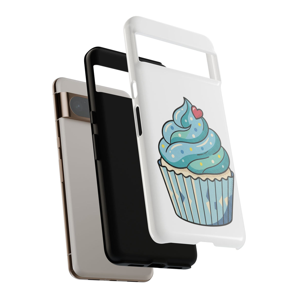 Blue Cupcake Tough Phone Cases
