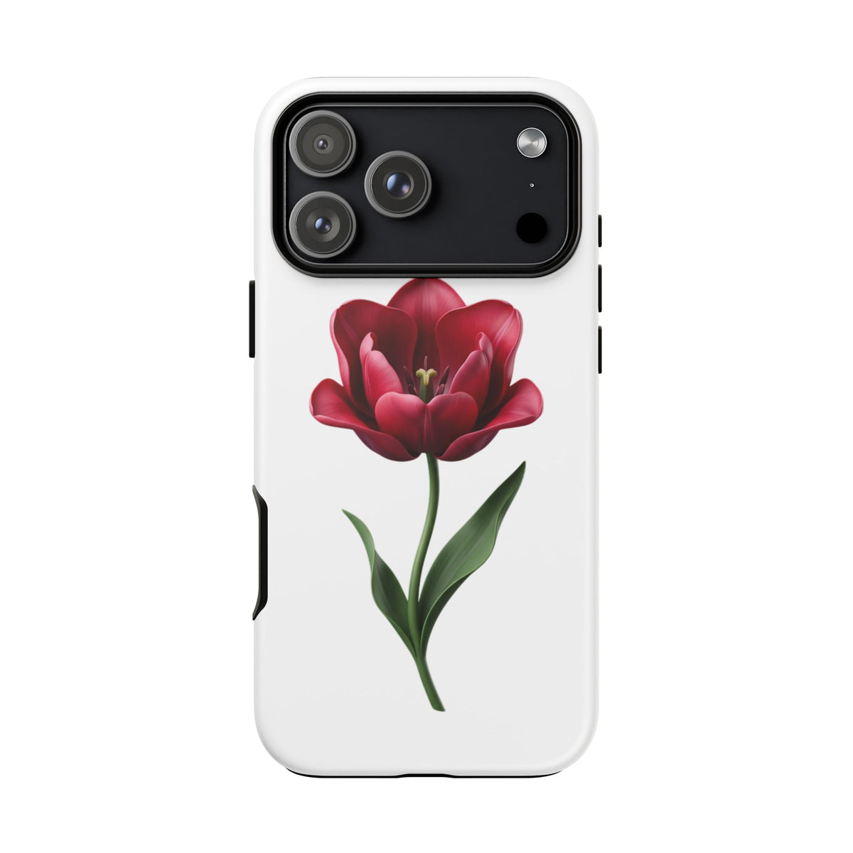 Tulip Floral Tough Phone Case – Protective Blossom iPhone Cover
