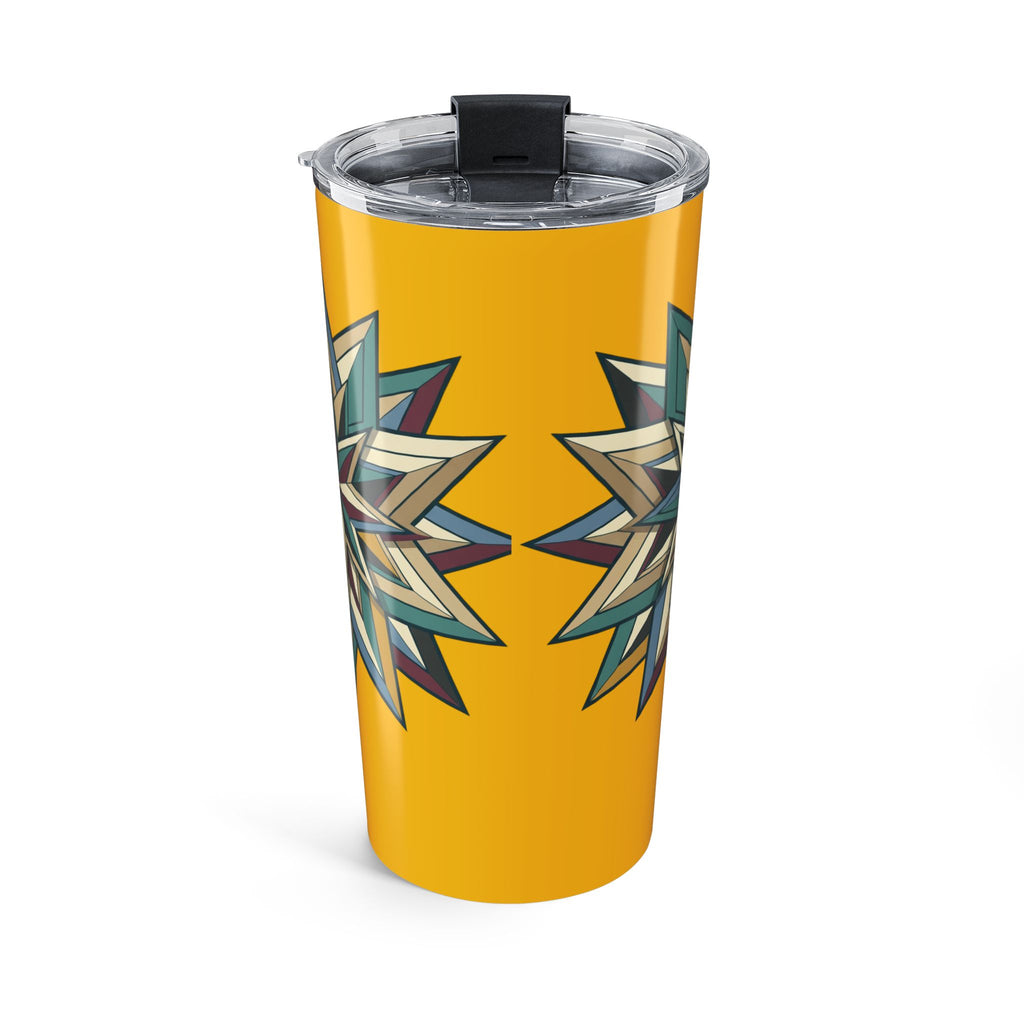 Geometric Star Yellow Tumbler 20oz
