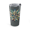 Geometric Star 20oz Tumbler — Insulated Travel Cup- Dark Grey