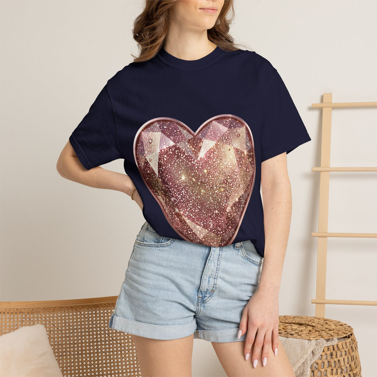 Glitter Gem Heart T-Shirt