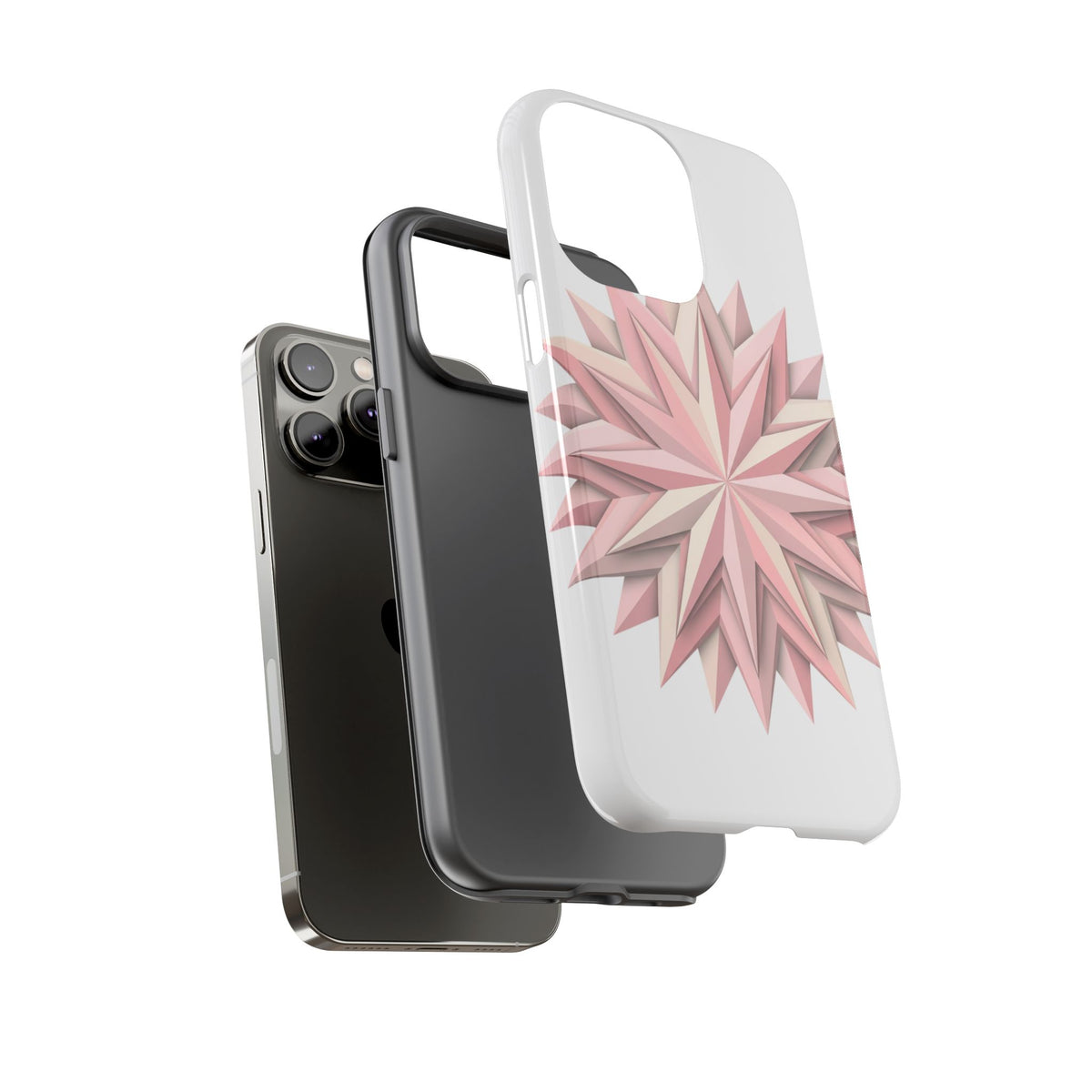 Pink Geometric Star Phone Case — Tough Protective iPhone Cover